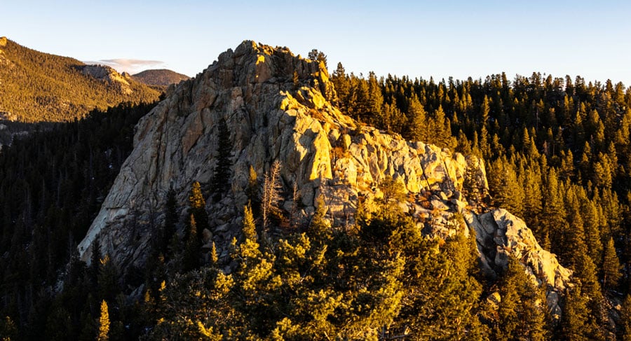 Vista panorámica de las montañas de Colorado