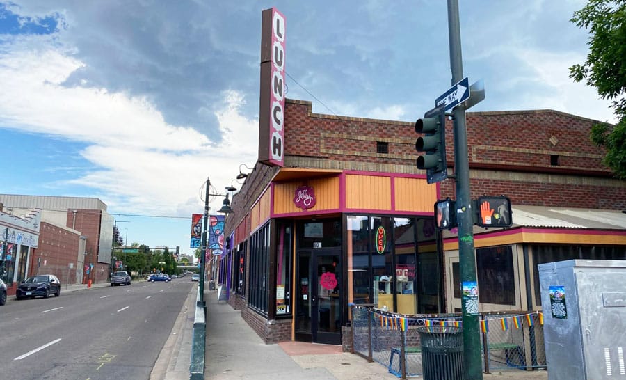 The Jelly Cafe en Denver desde el exterior