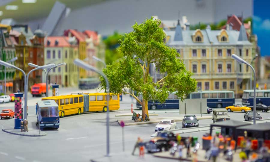 Una de las exhibiciones dentro del Museo de Miniaturas Mini Time Machine