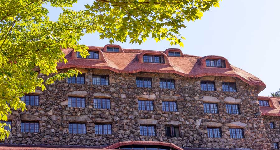 Vista del Grove Park Inn desde el exterior
