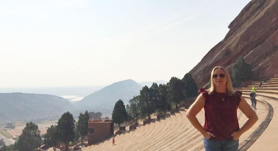 Vista del autor en Red Rocks Park