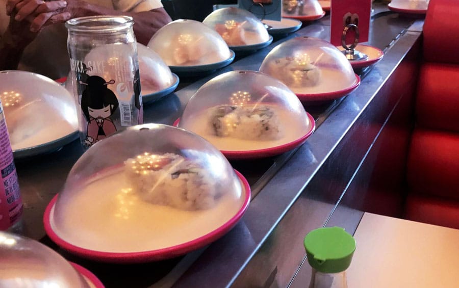 Un sushi de cinta transportadora en Sushi-Rama