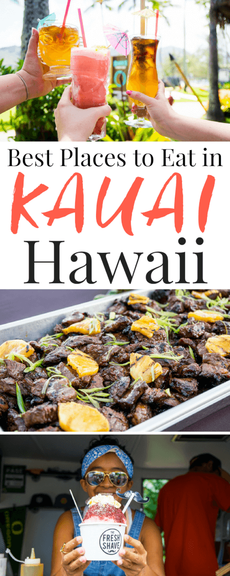 ¿Estás planeando un viaje a Kauai, Hawái?  Estos son los 10 mejores lugares para comer en Kauai, ¡no te los pierdas!  vía @sugarandsoulco